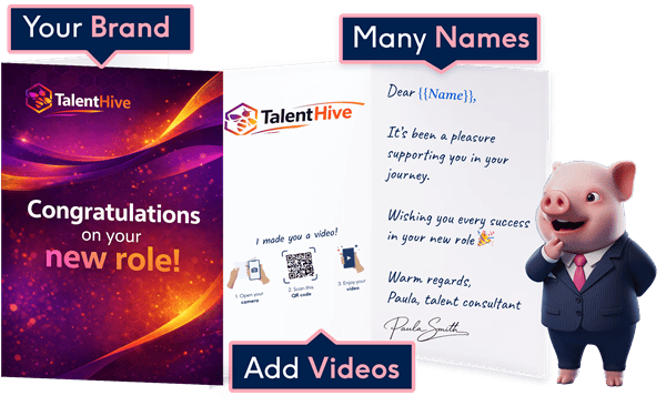 Greetings Card created using Moonpig for Business